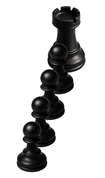 Black Chess Pieces Out