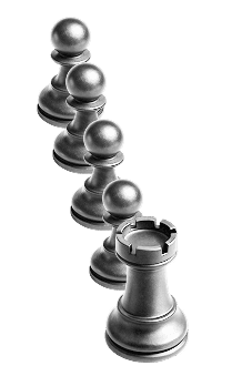 White Chess Pieces Out